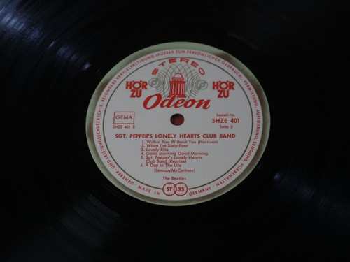 The Beatles SGT PEPPERS LONELY HEARTS CLUB BAND LP EMI Odeon SHZE 401 Germany - Bild 5 von 6
