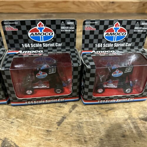 Lot Of 4 Amoco #93 Dave Blaney Sprint Car 1:64 Scale 1999 Racing Champions - Picture 2 of 6