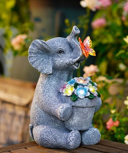 Solar Statues for Garden Decor: Outdoor Sculptures for Lawn Ornaments -Outsid... - 第 1/7 張圖片