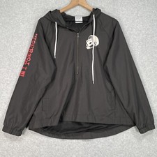 My Chemical Romance Windbreaker Jacket M Black Lightweight 2017 1/2 Zip Pullover
