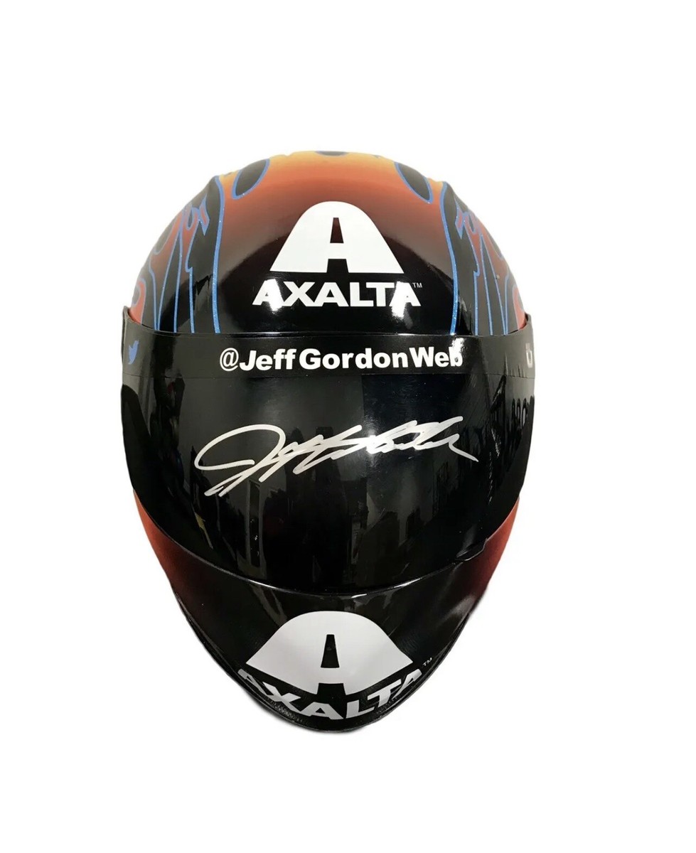 Jeff Gordon Signed Axalta Flames (Brickyard 400) Full Size Helmet