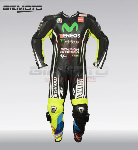 VR Valentino Rossi Motorbike Motorcycle Racing Protective Original Leather Suit