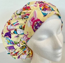 Easter Gnome Print Size Large Medical Bouffant Scrub Cap Surgery Hat