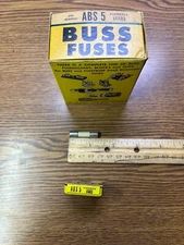 Bussman ABS-5 Fuse 5 Amps 250 Volt 1.25" x .25", Box of 5 pieces,