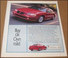 1995 Pontiac Grand Am Gt Print Ad 1994 Car Auto Advertisement 10 X 12 Vintage 1995 Pontiac Grand Am Gt Print Ad 1994 Car Auto Advertisement 10 X 12 Vintage
