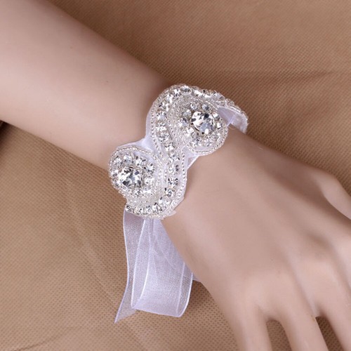 Handgelenksblumen Brautjungfern Blumenarmband -Handgelenk- -Armband - Bild 7 von 11