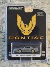 Greenlight RAW 1987 Pontiac Firebird GTA 1/64 GOLD Wheels Midwest Exclusive