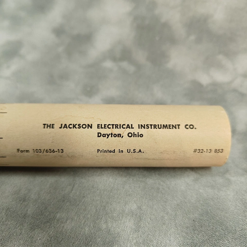 Tabla de probador de tubos Jackson vintage 📜 Dayton, Ohio - Electrónica retro Foto 4 de 4