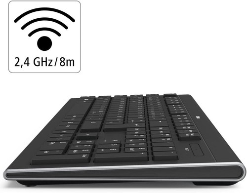 Hama Cortino Tastatur RF Drahtlos Qwertz Deutsch Schwarz - Bild 3 von 5