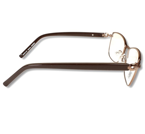 SPECSAVERS Valencia Brown Metal Square Full Rim Frames Glasses 30380004 - NEW - Picture 8 of 12