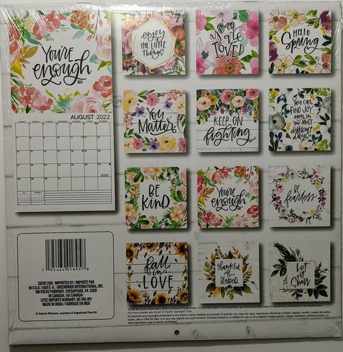 2022 "Enjoy The Little Things" 12-Month Wall Calendar - Great for Crafting Decor - Bild 2 von 2
