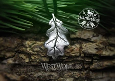 Oak Leaf Pendant in Pewter, Bronze, or Silver --- Viking/Celtic/Nature/Jewelry