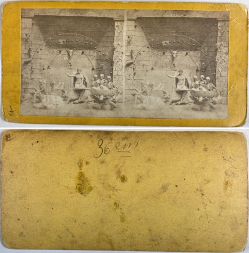 Scène d'enfer, Vintage albumen print, ca.1870, stéréo Tirage vintage Ti - Photo 1/1