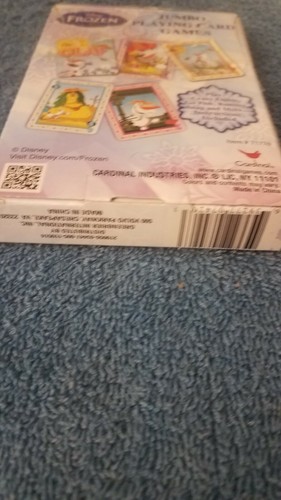 Disney Frozen Olaf JUMBO Playing Cards Play Crazy Eights, Go Fish Complete - Picture 3 of 3