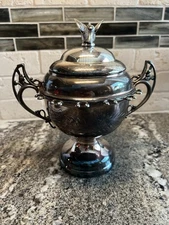 William Rogers Antique Silverplate Spooner #2