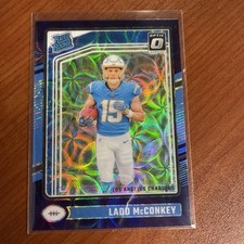 2024 Donruss Optic Ladd McConkey Purple Scope Los Angeles Chargers #266 Rookie