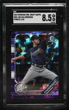 2019 Bowman Chrome Draft Sapphire Edition Purple 1/10 Ian Anderson SGC 8.5 3y6