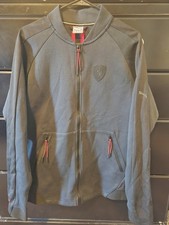 Scuderia Ferrari X Puma Men Black Logo Full Zip Track Jacket US Medium 48/50