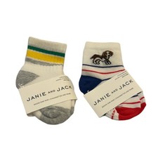 Janie and Jack Boy  s Assorted Socks 3-6M - Set of 2