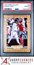 1997 TOPPS GALLERY #84 SAMMY SOSA CUBS PSA 10