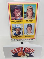 1978 Topps Rookie Pitchers Anderson Jones Mahler Jack Morris RC #703 (C) VG sc