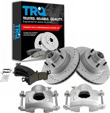 Front Ceramic Brake Pad  Rotor Kit with Calipers   11.85 in Rotors