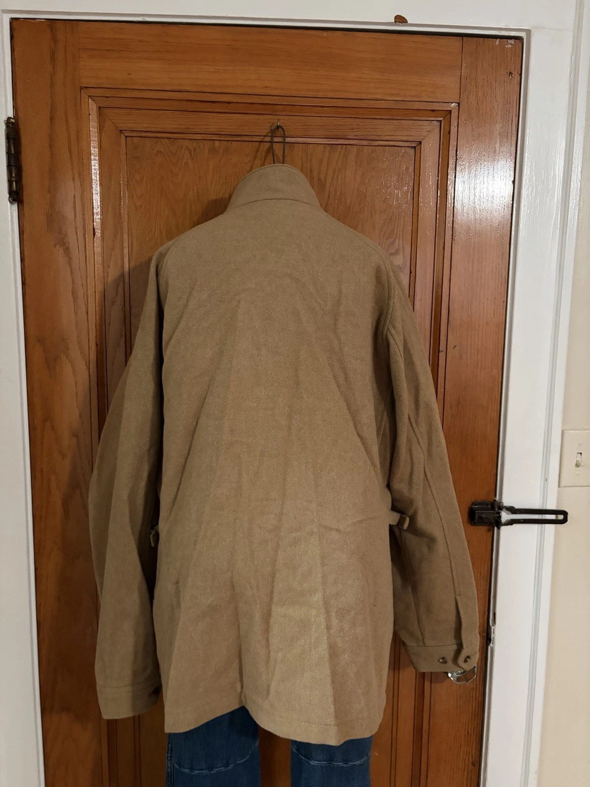 Vintage Polo Ralph Lauren Wool Harrington Jacket Mens Large Camel Tan Full Zip - product detail image 8