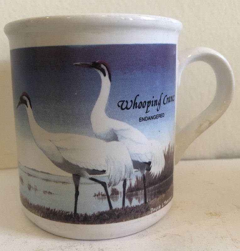 Whooping Crane Endangered Ceramic Cape Shore Inc. Mug Cup