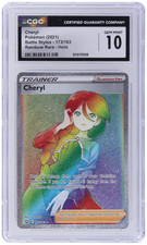 2021 Pokemon Sword and Shield Battle Styles Cheryl Secret Rare #173 CGC 10