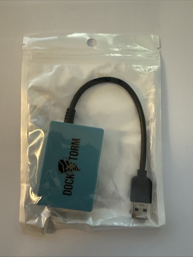 DOCK-STORM USB 4-Port Extender Blue Dock Hub New In Package