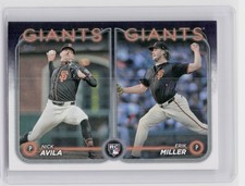 2024 Topps Update Erik Miller / Nick Avila RC #US271 Giants