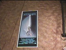 RETOUR DU JEDI "A" 1983 ROULEAU INSERT 14X36 AFFICHE DE FILM STAR WARS SABRE LASER