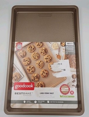 Goodcook BestBake Nonstick Textured Carbon Steel Large Cookie Sheet 11'' x 17'' 