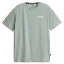 PUMA Essentials Crew Neck Short Sleeve T-Shirt Mens Green Casual Tops 84722554