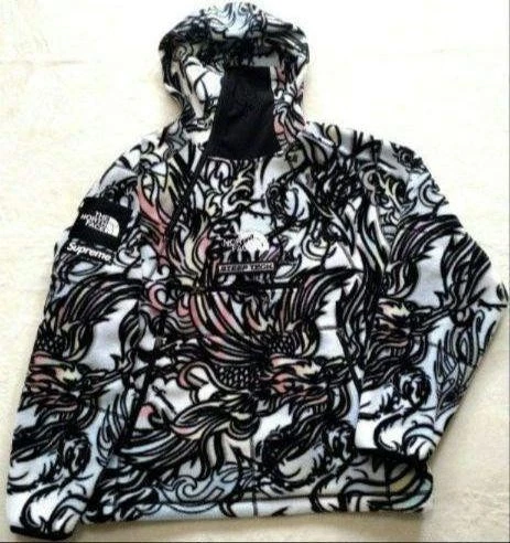 Veste polaire homme Supreme M couleur dragon multi modèle épuisé streetwear iconique
