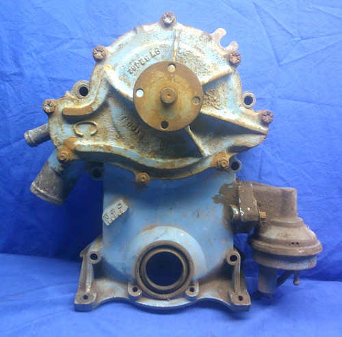 Vintage 1968 Pontiac GTO Firebird Timing Cover 9790347 w/ Water Pump 9782482