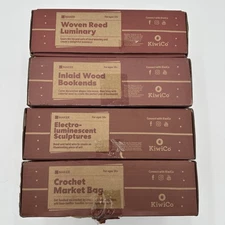 Kiwi Co Tinker Crate Lot of 4 New Not Sealed Various 14+ Crochet Sculptures Reed