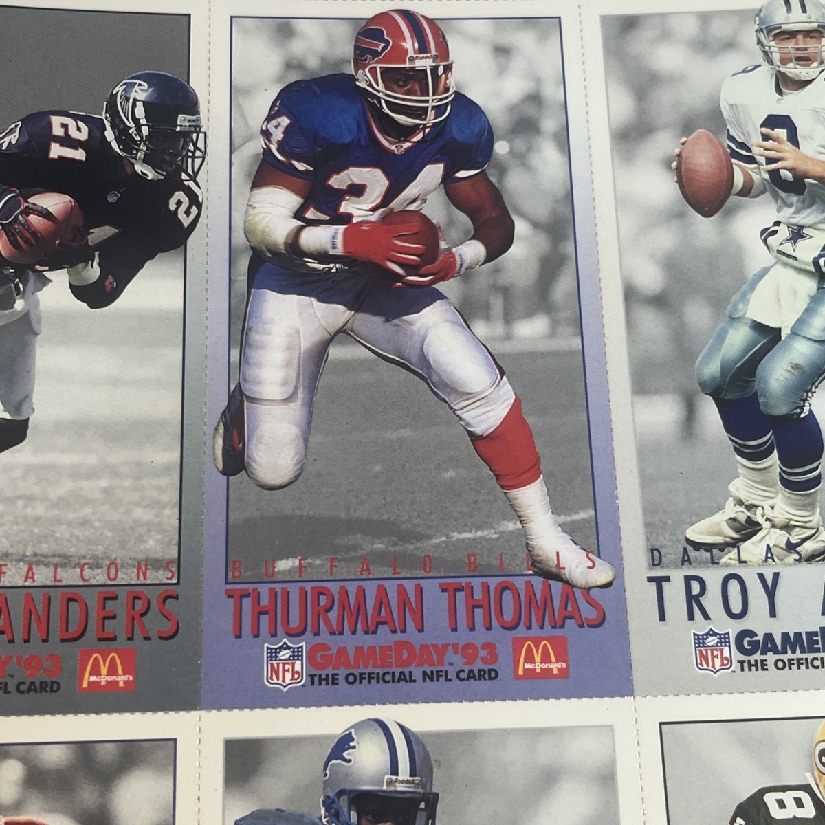 1993 McDonald's NFL Limited Edition GameDay Collector Cards Full Set All 3Sheets | eBay 1993 McDonald's NFL Limited Edition GameDay Collector Cards Full Set All 3Sheets | eBay
