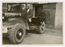 Dodge Wc Military Truck Fire House - Wwii Army Vintage Snapshot Photo