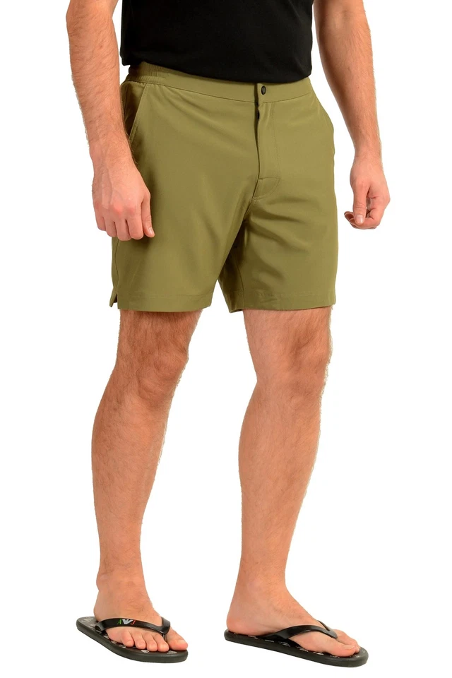 Pantalones Cortos de Natación Hugo Boss Para Hombre "Toni" Verde Oliva EE. UU. M IT 50 Foto 3 de 4