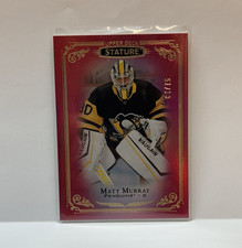 Upper Deck 2019-20 Stature Hockey Matt Murray #69 Red /75 Penguins NHL