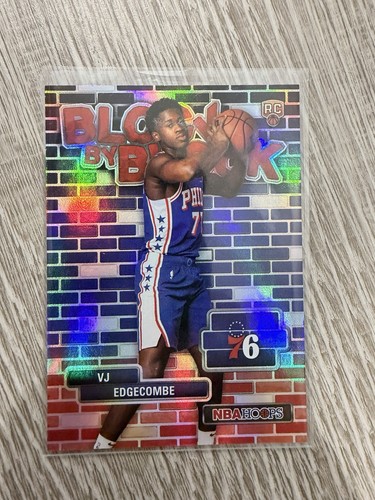 Topps 2025-26 NBA Hoops VJ Edgecombe Block by Block BYB-3 RC 76ers case hit