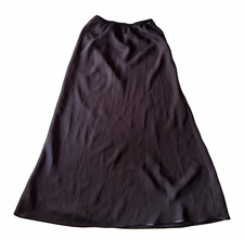 Vintage Farr west Black midi/maxi half-slip skirt with elastic waistband