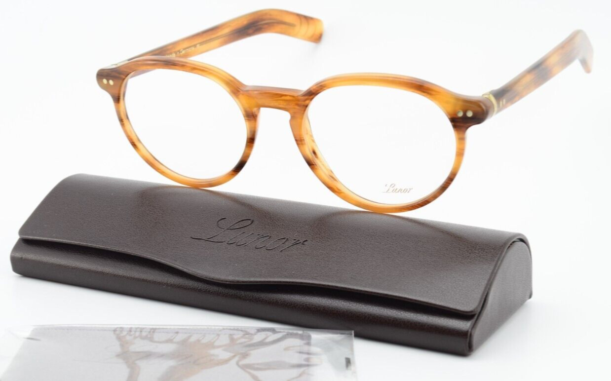 LUNOR Brille A6 Mod 249 Col 03 Havana Hell Poliert Овальная пантомима M Edel Германия