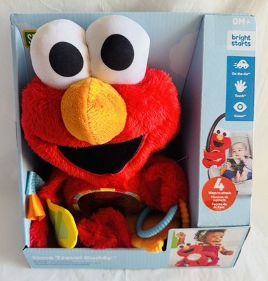 Bright Starts Sesame Street Elmo Travel Buddy On-The-Go Plush Take