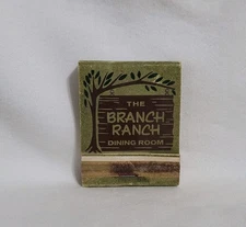 Vintage Branch Ranch Restaurant Matchbook Plant City Florida Advertising Full
