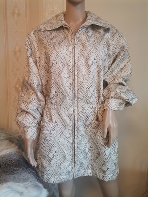 ESCADA by Margaretha Ley Jacke Schlange Beige/Creme/Gold Vintage EDEL GR 38 S/M