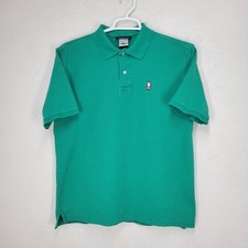 Psycho Bunny Polo Shirt Mens 8 Green Cross Bone Pima Cotton Casual