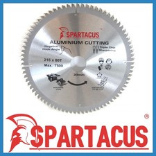 Spartacus Aluminium Cutting Saw Blade 216 mm x 80 Teeth x 30mm Various Models