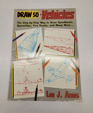 Lee J. Ames DRAW-50 Vehicles Step-by-Step, How-to-Draw Guide Book, Paperback